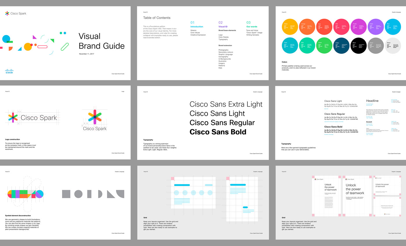 Cisco Spark平台品牌logo设计与VI设计